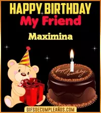 GIF Happy Birthday My Friend Maximina